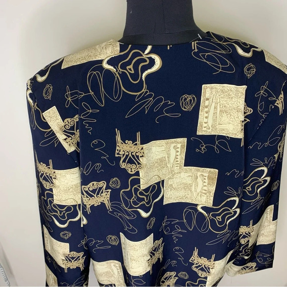 Vintage 90s Y2K Art To  Wear Womens Oversized Blazer No Size Tag - Picture 4 of 11